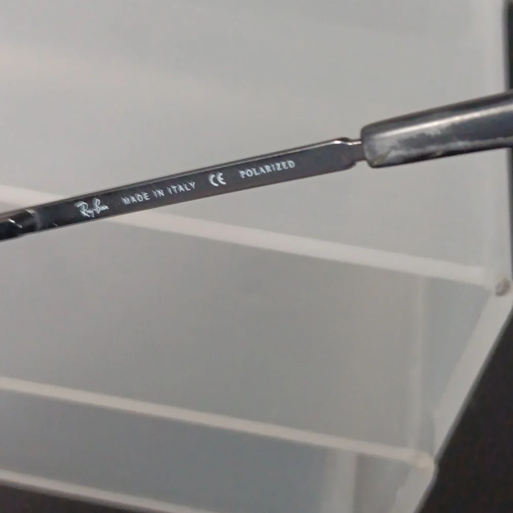 Ray-Ban Black Olympian Sunglasses Polarized, flex - Picture 9 of 9